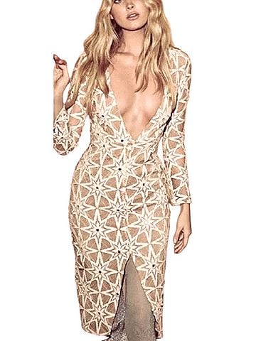 For Love & Lemons Metz Midi Cocktail Dress (view 1)