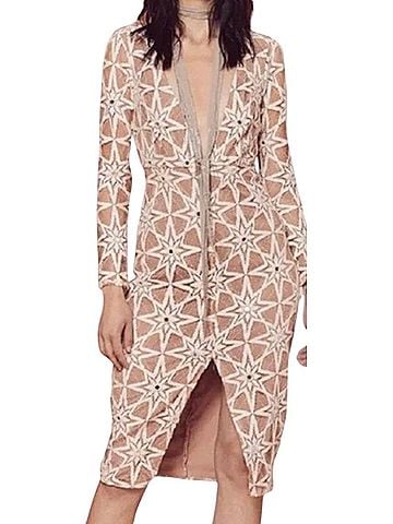 For Love & Lemons Metz Midi Cocktail Dress (view 2)