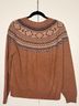 Weatherproof Fair Isle Brown Pullover Sweater Size S - photo 6