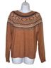 Weatherproof Fair Isle Brown Pullover Sweater Size S - photo 1