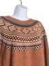 Weatherproof Fair Isle Brown Pullover Sweater Size S - photo 2