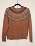 Weatherproof Fair Isle Brown Pullover Sweater Size S - photo 4