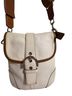 Coach 100% Leather White Brown Leather Crossbody Bag One size - photo 1