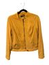 CoffeeShop 92% Polyester 8% Spandex 100% Polyester Yellow Gold Faux Leather Jacket Size M - photo 1