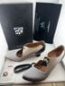 John Fluevog 100% Leather Color Block Gray Ivory Black Heels Size 9 1/2 - photo 4