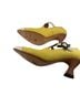 John Fluevog 100% Leather Yellow White Heels Size 10 - photo 2