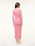 STAUD Pink Casual Dress Size M - photo 5