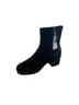 Lazoo 100% Suede Black Ankle Boots Size 10 1/2 - photo 1
