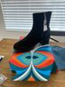 Lazoo 100% Suede Black Ankle Boots Size 10 1/2 - photo 7