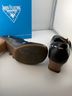John Fluevog 100% Leather Black Ivory Heels Size 9 1/2 - photo 3
