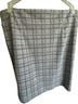 Michael Kors Checkered-gingham Black White Gray Denim Skirt Size L - photo 1
