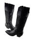 John Fluevog 100% Leather Black Silver Pink Boots Size 10 - photo 2