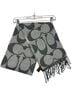 Coach Stripes Gray Scarf One size - photo 1