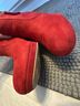 Allegra K Red Ankle Boots Size 7 1/2 - photo 3