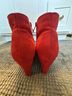 Allegra K Red Ankle Boots Size 7 1/2 - photo 4