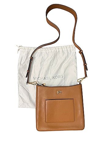Michael Kors Gloria Leather Messenger (view 1)