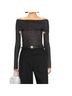 Khaite Black Silver Long Sleeve Blouse Size M - photo 1