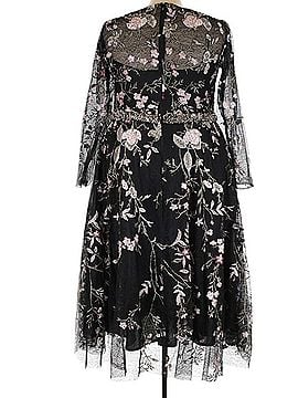 Mac Duggal Illusion Beaded Embroidered Cocktail Dress (view 2)