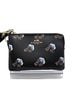 Coach Floral Black Multi Color Leather Wristlet One size - photo 1
