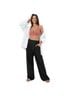Halara Solid Black Casual Pants Size M - photo 1