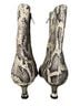 Marc Fisher 100% Leather Snake Print Ivory Gray Boots Size 9 - photo 2
