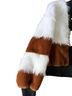 Shaci Brown White Black Faux Fur Jacket Size S - photo 2