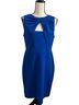 Calvin Klein Solid Blue Cocktail Dress Size 12 - photo 1