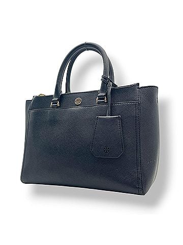 Tory Burch Tory Burch Robinson Small Double Zip Tote Bag, Handbag, Shoulder Leather, Black, Gold Hardware, Women's S3 (view 1)