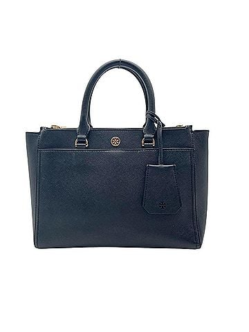 Tory Burch Tory Burch Robinson Small Double Zip Tote Bag, Handbag, Shoulder Leather, Black, Gold Hardware, Women's S3 (view 2)