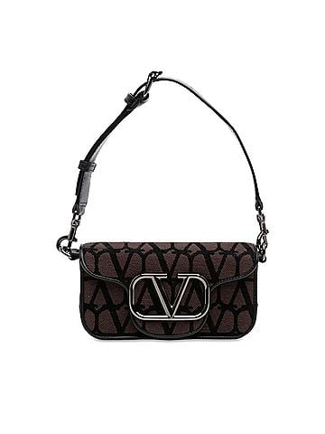 Valentino Small Toile Iconographe VLogo Loco Satchel (view 1)