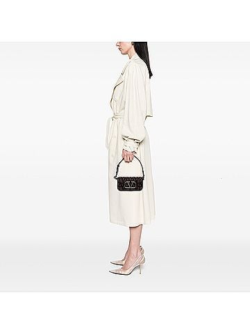 Valentino Small Toile Iconographe VLogo Loco Satchel (view 2)