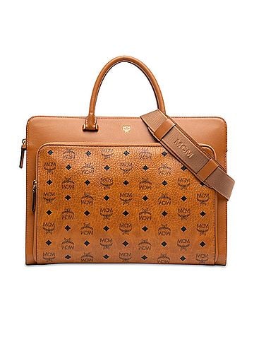 MCM Visetos Coated Canvas Briefcase (view 1)