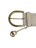 MICHAEL Michael Kors 100% Leather Solid White Gold Belt Size M - photo 13