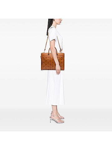 MCM Visetos Coated Canvas Briefcase (view 2)