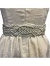 MICHAEL Michael Kors 100% Leather Solid White Gold Belt Size M - photo 2