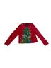 Michael Simon Print Red Green Multi Color Cardigan Size M - photo 1