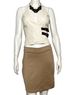 Zara White Tan Halter Top Size XS - photo 7