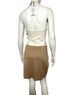 Zara White Tan Halter Top Size XS - photo 2