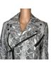 Alice + Olivia 100% Lambskin 100% Polyester Snake Print Black White Jacket Size S - photo 5