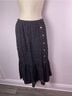 Coach 100% Silk 100% Polyester Floral Black White Silk Skirt Size S - photo 9