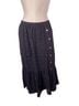 Coach 100% Silk 100% Polyester Floral Black White Silk Skirt Size S - photo 1