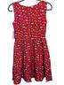 Tulip B 100% Polyester 100% Cotton Print Red Casual Dress Size S - photo 2