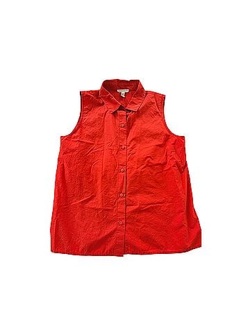 Eileen Fisher Sleeveless Button-Down Shirt (view 1)