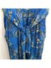 Free People 100% Viscose Floral Blue Yellow Green Jumpsuit Size 2 - photo 11