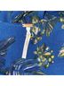 Free People 100% Viscose Floral Blue Yellow Green Jumpsuit Size 2 - photo 3