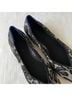 ROTHY'S Floral Black Ivory Flats Size 8 1/2 - photo 6