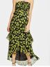 WAYF 100% Polyester Floral Black Green Casual Dress Size L - photo 3