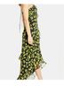 WAYF 100% Polyester Floral Black Green Casual Dress Size L - photo 5