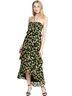 WAYF 100% Polyester Floral Black Green Casual Dress Size L - photo 2
