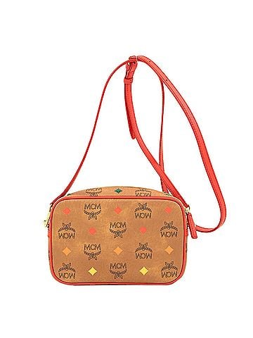 MCM MCM Logo Pattern Diamond Stud Shoulder Bag PVC Women's (view 2)